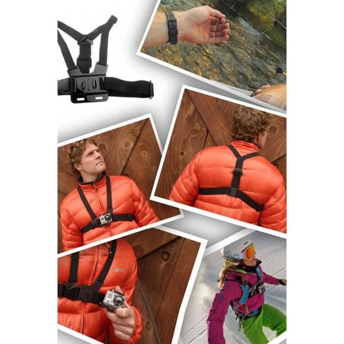 VipMarketim Aksiyon Kamerası Göğüse Sabitleme Kemeri