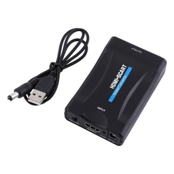 VipMarketim Ally 1080P Scart HDMI Dönüştürücü Ses Video Adaptörü-SİYAH-(5775)