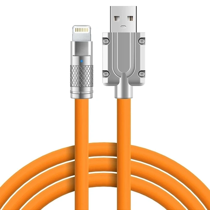 VipMarketim ALLY 180° Dönebilen USB To iPhone Lightning 6A Hızlı Şarj Kablosu 1 Metre-(5775)