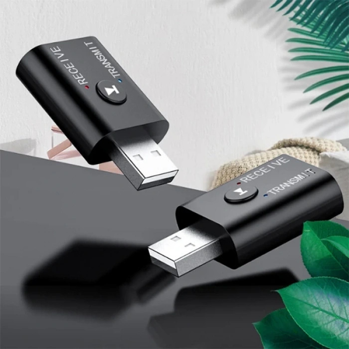 VipMarketim ALLY 2in1 Bluetooth 5.0 Mini USB Adaptör+Fm Transmitter-(5775)