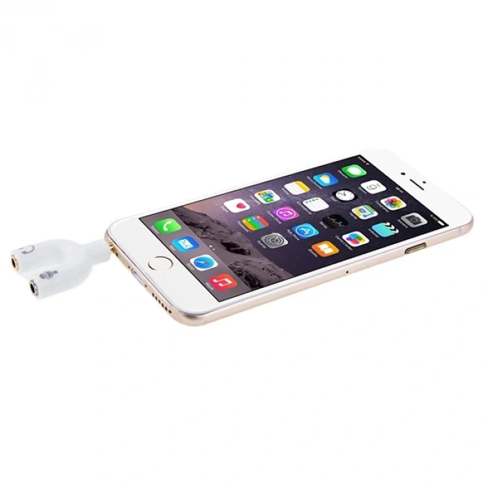 VipMarketim ALLY 3.5 mm Kulaklık Mikrofon Çoklayıcı 3.5 mm Splitter Dönüştürücü-(5775)