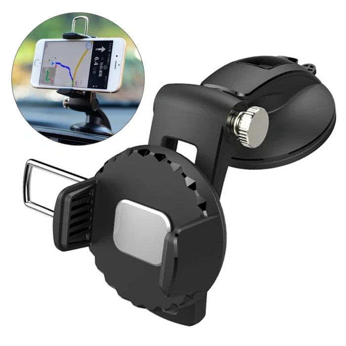 VipMarketim Ally 360 Dönebilen Torpido Üstü Vakumlu Araç Oto Telefon Tutucu-(5775)
