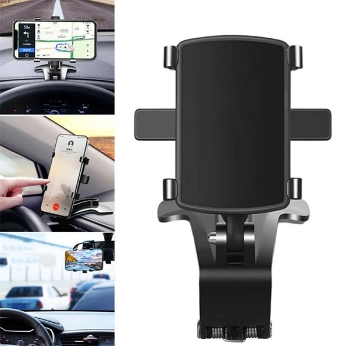 VipMarketim ALLY 360 Dönerli Mouth Oto-Araç Torpido Uzeri Telefon Tutucu-(5775)