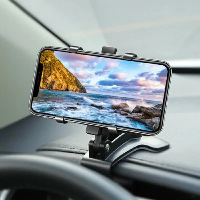 VipMarketim ALLY 360 Dönerli Mouth Oto-Araç Torpido Uzeri Telefon Tutucu-(5775)