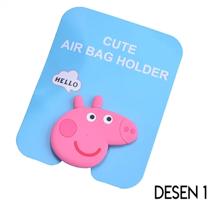 VipMarketim Ally 3d Sevimli Hayvanlar Pop Stand Telefon Tutucu-(5775)