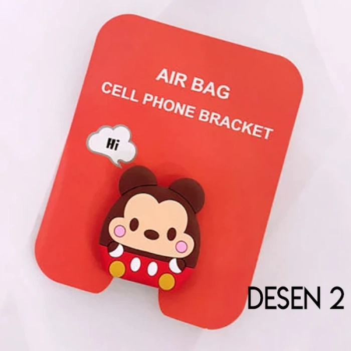 VipMarketim Ally 3d Sevimli Hayvanlar Pop Stand Telefon Tutucu-(5775)