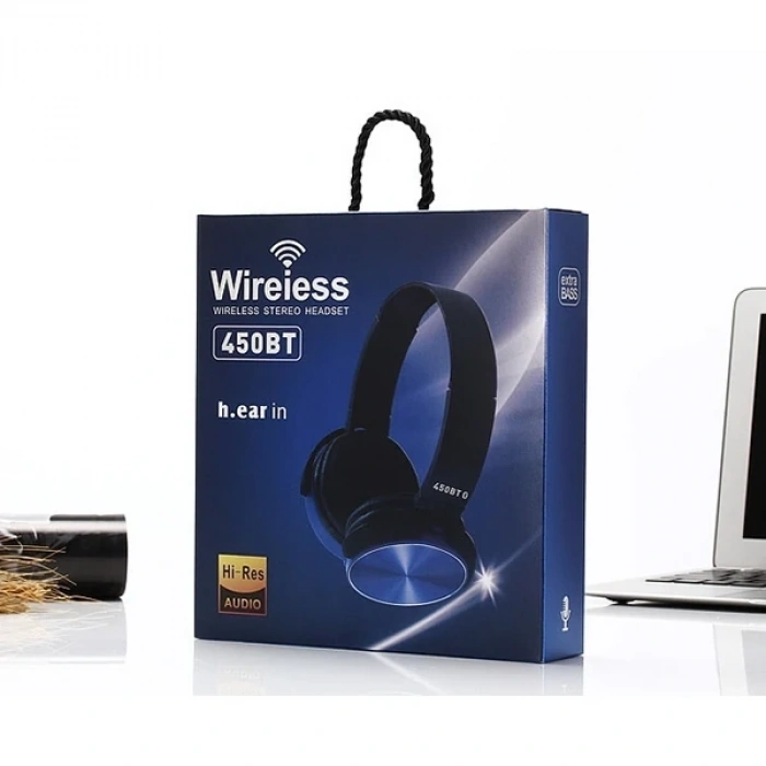 VipMarketim Ally 450 BT 5.0 Kablosuz Kulak Üstü Bluetooth Kulaklık-(5775)