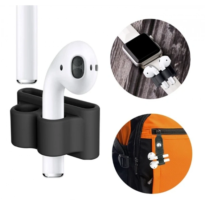VipMarketim Ally Airpods Silikon Saat Tutucu-(5775)