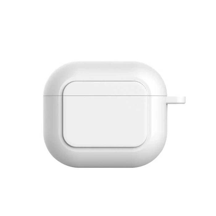 VipMarketim Ally Apple AirPods 3 için Kancalı Ultra İnce Silikon Kulaklık Kılıfı-(5775)