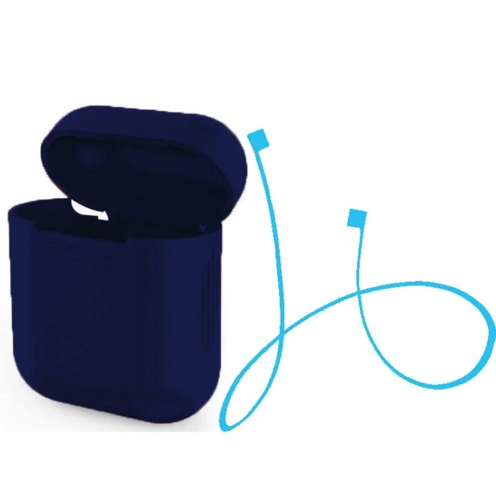 VipMarketim Ally Apple Airpods İçin Renkli Strap Kulaklık Askısı+ Silikon Kılıf-(5775)