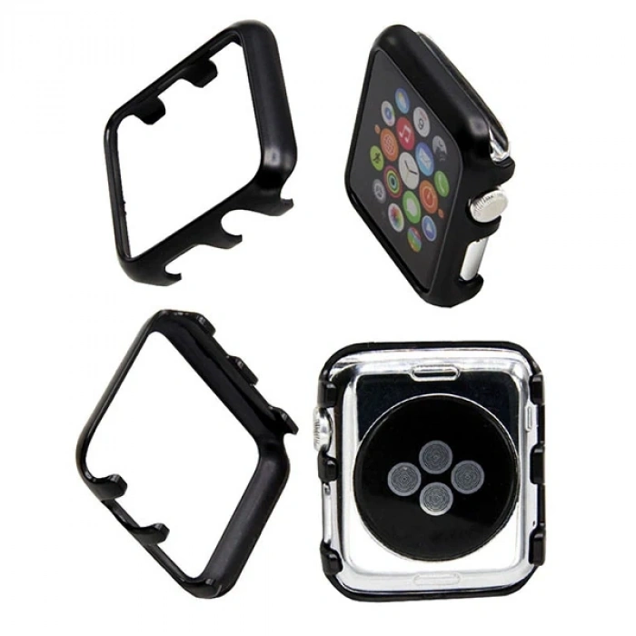 VipMarketim Ally Apple İwatch 2-3 38mm Lazer Kaplama Pc Kılıf-(5775)