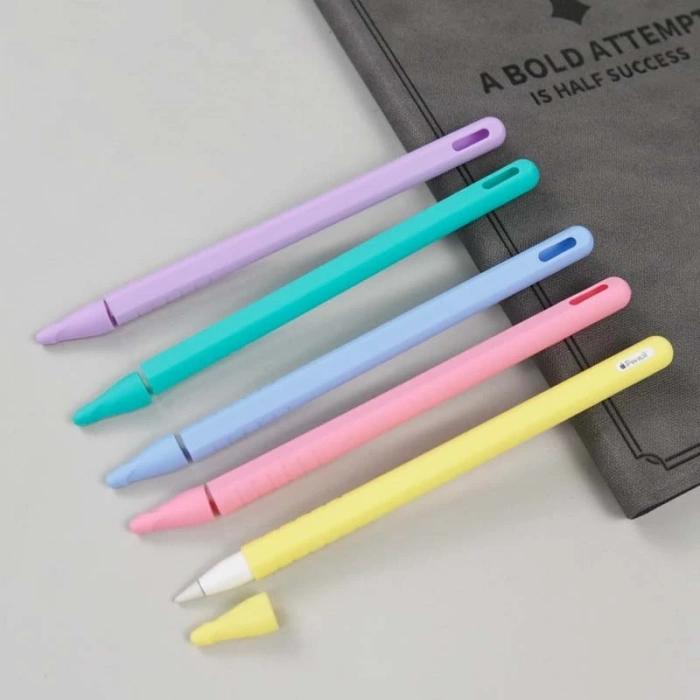 VipMarketim ALLY Apple Pencil 2 İçin Silikon Kılıf Koruyucu Kılıf-(5775)