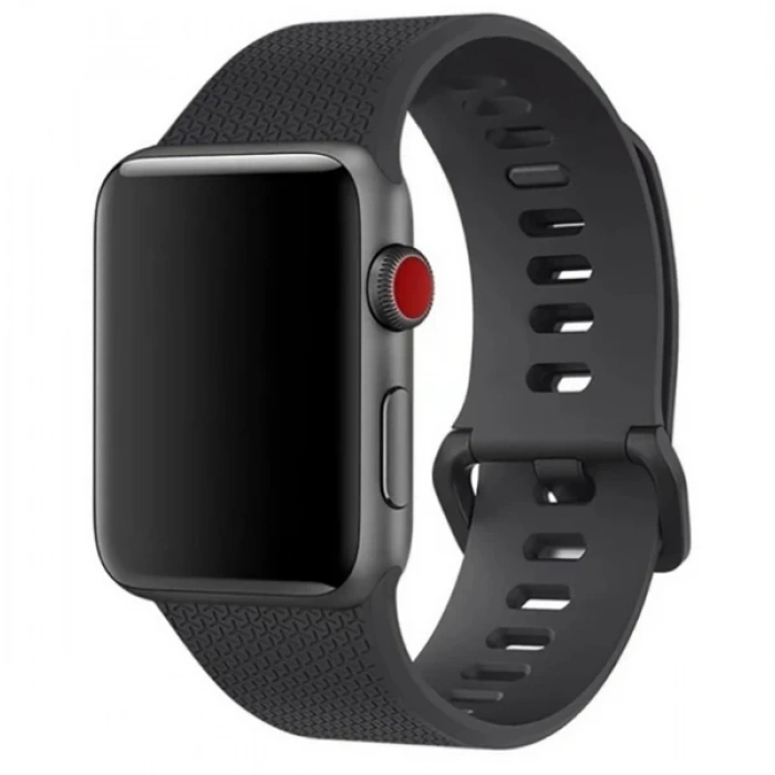 VipMarketim Ally Apple Watch 7-8 41mm 6-5-4 40mm Sport Soft Silikon Kayış Watchbelt 3-2-1 38mm-(5775)
