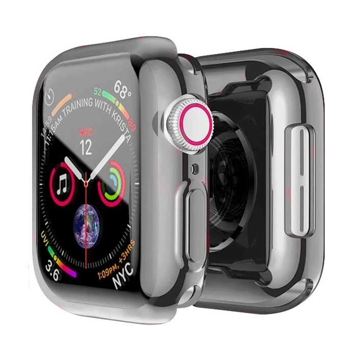 VipMarketim ALLY Apple Watch 7-8 45mm 360 Koruma Ultra Slim Silikon Kılıf-(5775)