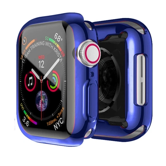 VipMarketim ALLY Apple Watch 7-8 45mm 360 Koruma Ultra Slim Silikon Kılıf-(5775)