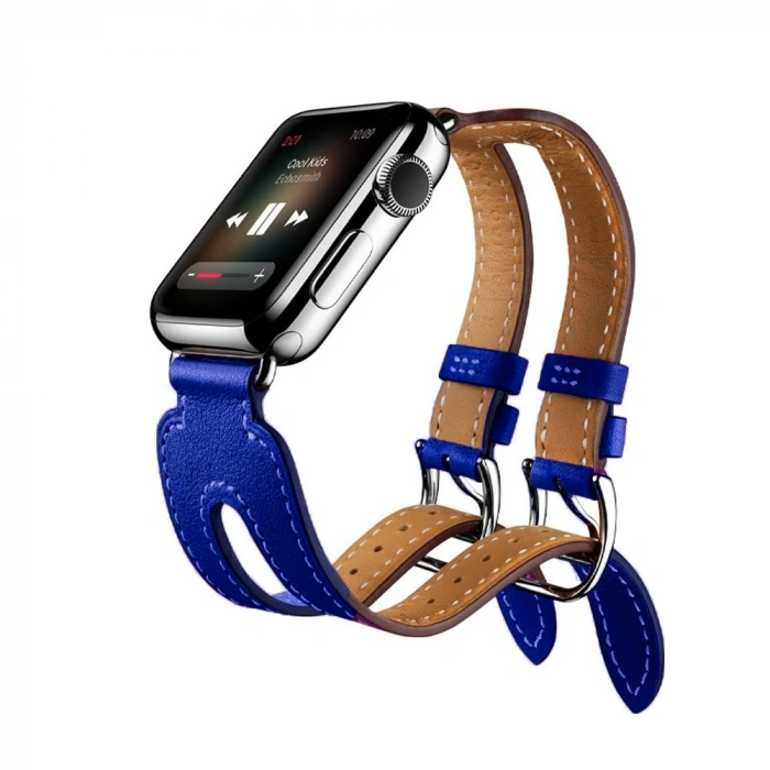 VipMarketim Ally Apple Watch 7-8 45mm 6-5-4 44mm Kordon Kayış H-Style 3-2-1 42mm-(5775)