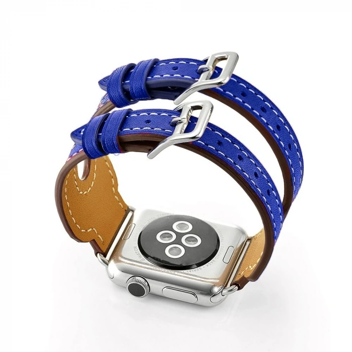 VipMarketim Ally Apple Watch 7-8 45mm 6-5-4 44mm Kordon Kayış H-Style 3-2-1 42mm-(5775)