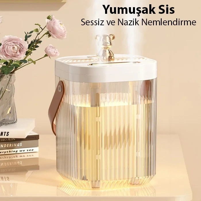 VipMarketim ALLY AquaBreeze 2000 Çift Buharlı 2L Ev Tipi Hava Nemlendirici-(5775)