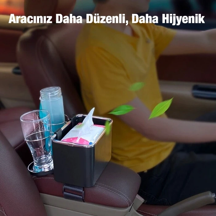 VipMarketim Ally Araç Araba Kol Dayama Bölmesi Konsol Çok Amaçlı Organizatör-(5775)