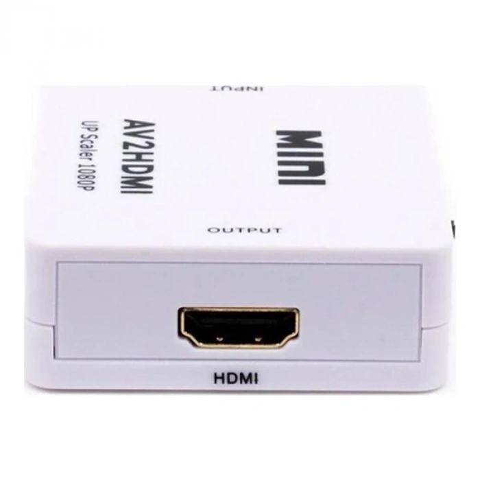 VipMarketim ALLY Av To HDMI Mini Switch Rca Composit Audio Video HDMI Görüntü Çevirici Full Hd ve 720P Dönüştürü-(5775)