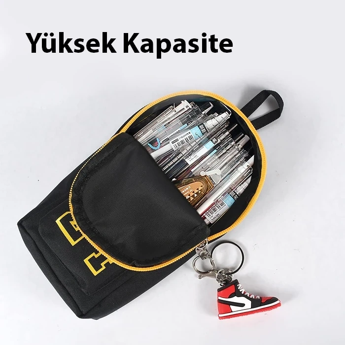 VipMarketim ALLY büyük kapasiteli tuval kalemlik kılıf tutucu kalem kutusu-(5775)