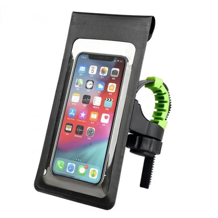 VipMarketim ALLY F1-C Su Geçirmez Bisiklet Gidon Telefon Tutucu-(5775)