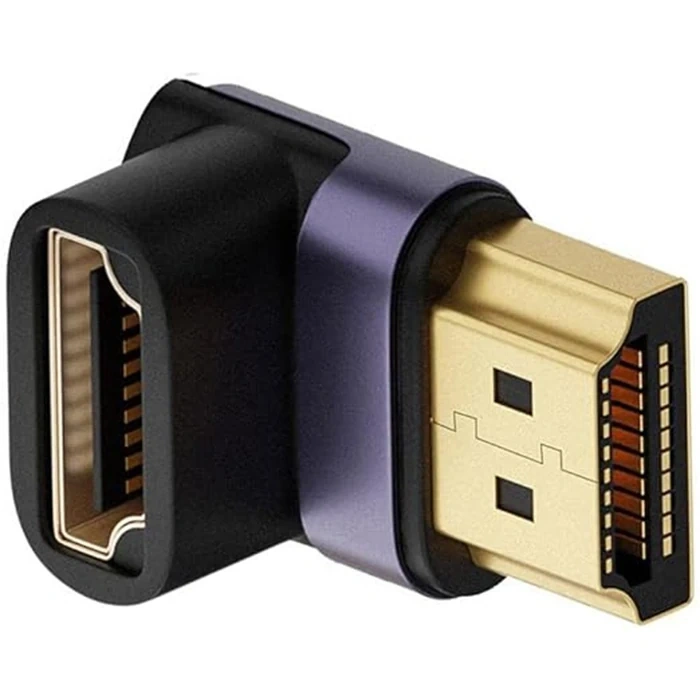 VipMarketim ALLY HDMI To HDMI 8K 2.1UHD 90 Derece Mıknatıs Başlıklı Çevirici Otg Adaptör-(5775)