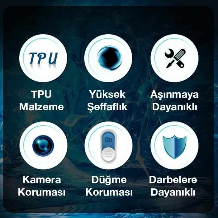 VipMarketim Ally iPhone 11 Pro 5.8inç Kılıf Kamera Korumalı Ultra İnce Şeffaf Silikon Kılıf-(5775)