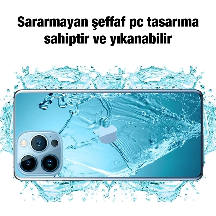 VipMarketim Ally iPhone 11 Pro 5.8inç Kılıf Kamera Korumalı Ultra İnce Şeffaf Silikon Kılıf-(5775)