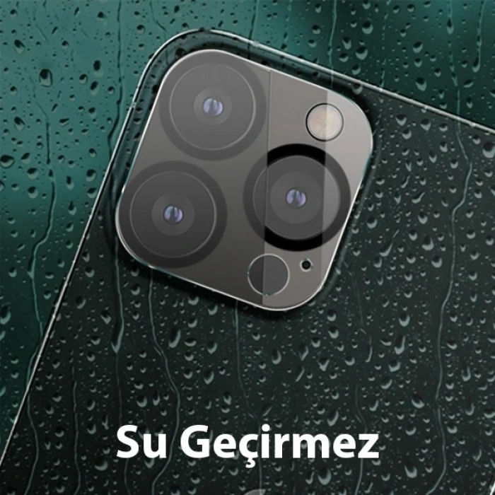 VipMarketim ALLY İPhone 13 Pro-13 Pro Max 3D Full Tempered Glass Cam Kamera Koruyucu-(5775)