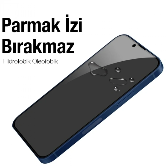 VipMarketim ALLY İPhone 14 6.1 3D Full Privacy Gizlilik Cam Ekran Koruyucu Anti-Spy-(5775)
