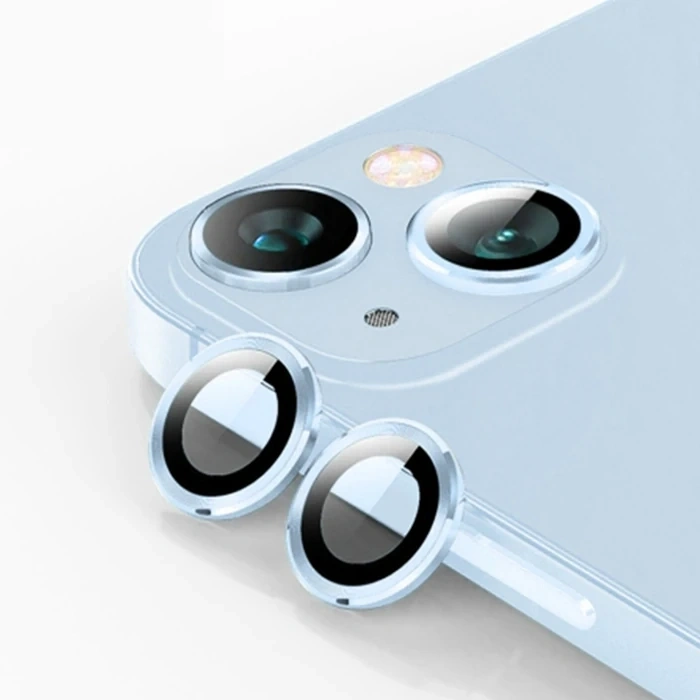 VipMarketim ALLY iPhone 15/15 Plus Tempered Kamera Lens Koruma Camı-(5775)