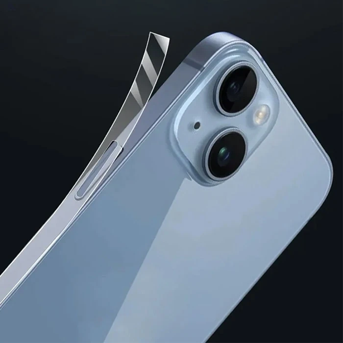 VipMarketim ALLY iPhone 15 Hidrojel Hayalet Yan Alt Üst Kaplama Koruyucu Film-(5775)