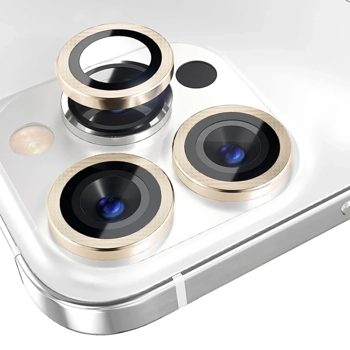 VipMarketim ALLY iPhone 15 Pro/15 Pro Max Kamera Lens Koruma Camı-(5775)
