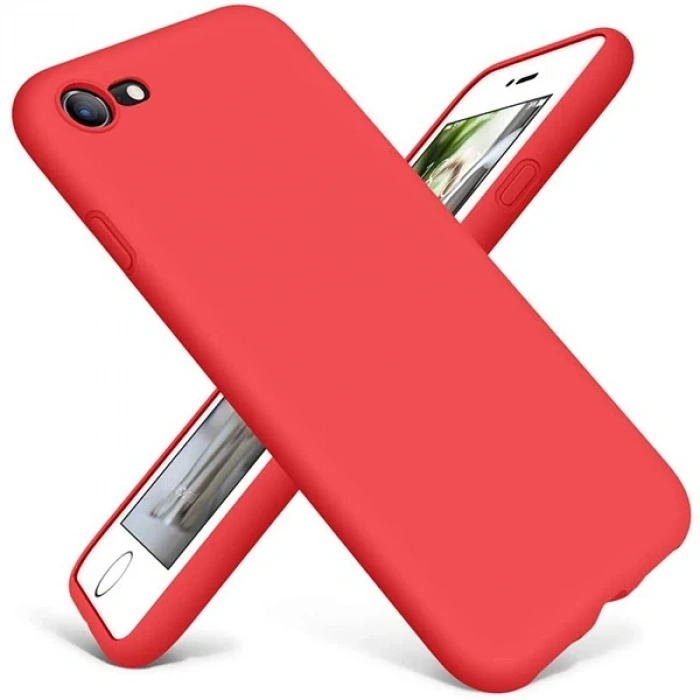 VipMarketim ALLY İPhone SE2 İPhone 8-7 Lansman Kılıf İçi Kadife Soft Silikon Kılıf-(5775)