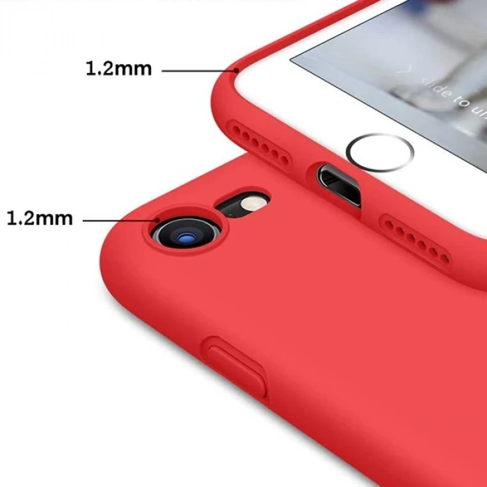 VipMarketim ALLY İPhone SE2 İPhone 8-7 Lansman Kılıf İçi Kadife Soft Silikon Kılıf-(5775)