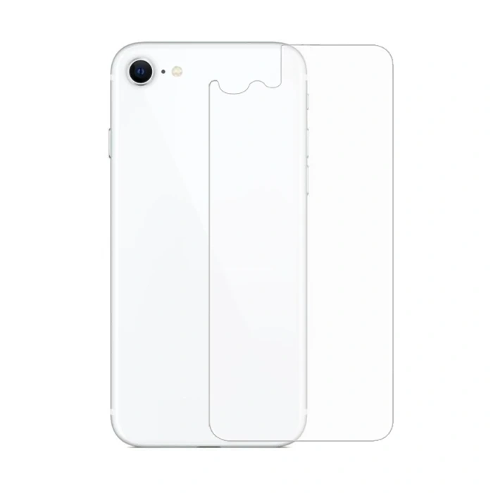 VipMarketim Ally iPhone SE3-SE2 İPhone 8-7 Tempered Şeffaf Arka Cam Koruyucu-(5775)