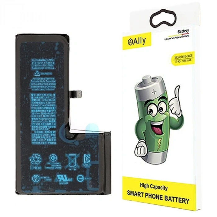 VipMarketim ALLY iPhone XS 2658 mAh Pil Batarya-(5775)