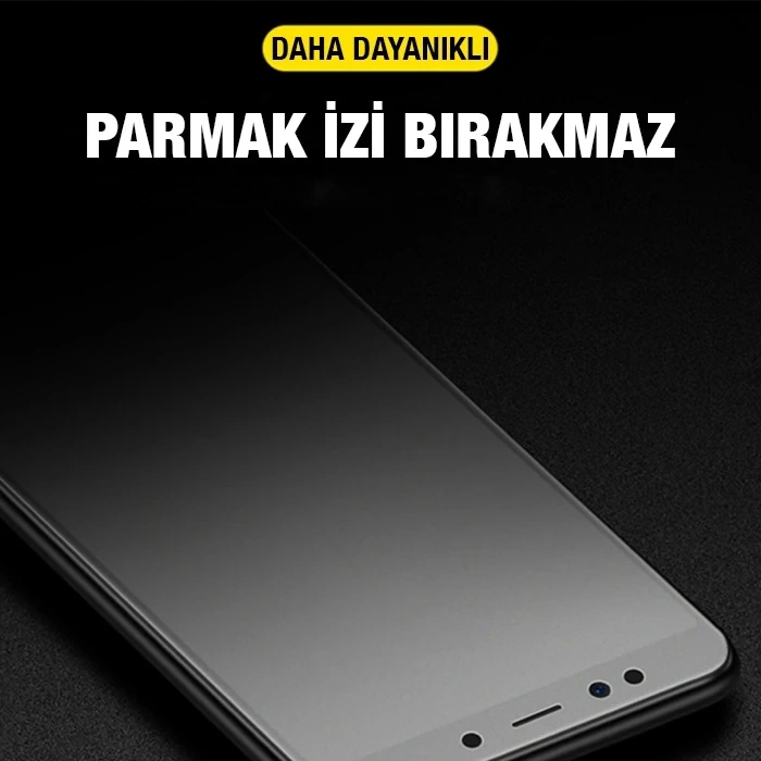 VipMarketim ALLY İPhone XS Max - 11 Pro Max 6.5inç Full Glue Matte Tempered Cam Ekran Koruyucu-(5775)