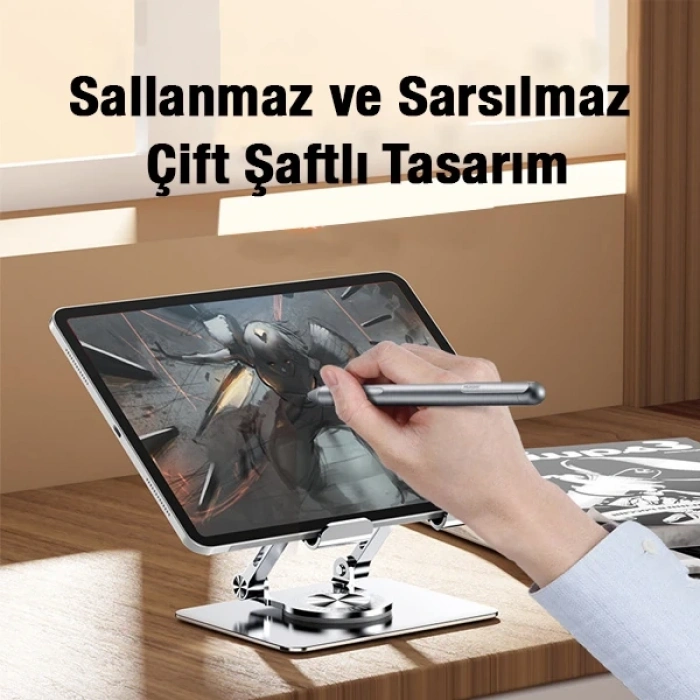 VipMarketim ALLY J18 360 Dönebilen Ayarlanabilir Tablet Standı-(5775)