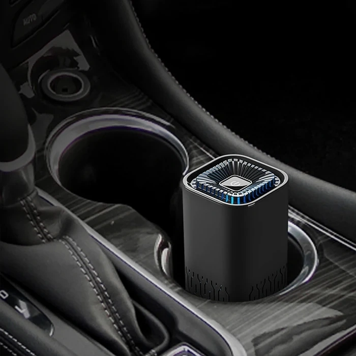 VipMarketim Ally K2 araç içm Mini Hava Temizleyici Araba Ev Ofis Taşınabilir Air Purifier-(5775)