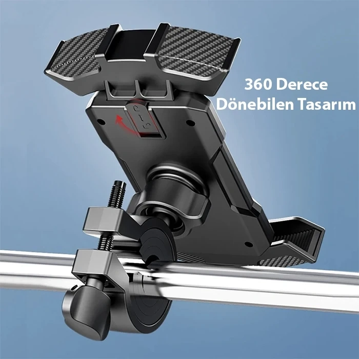 VipMarketim ALLY K20 Motor ve Bisiklet Gidonu İçin Telefon Tutucu-(5775)
