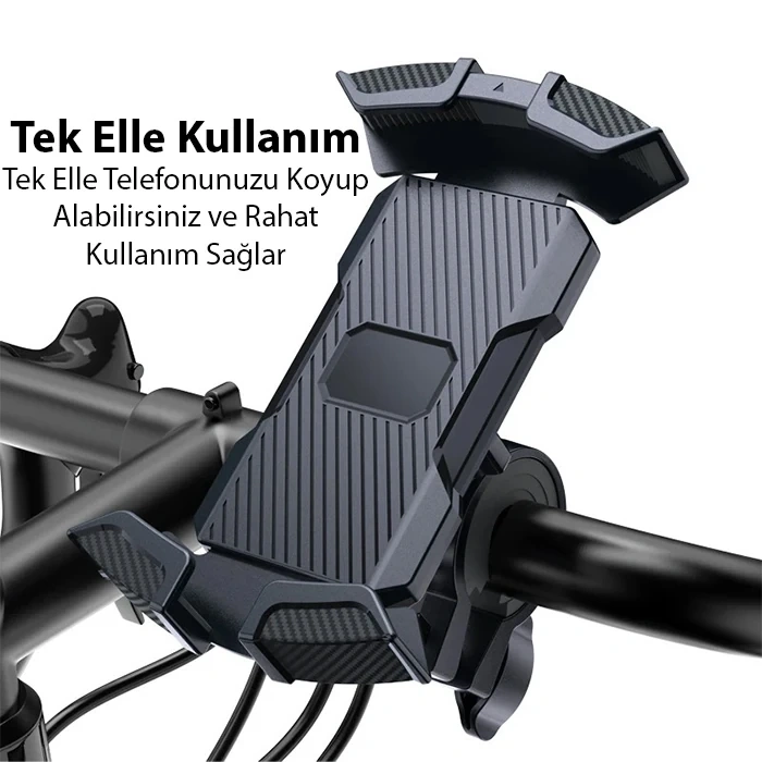 VipMarketim ALLY K20 Motor ve Bisiklet Gidonu İçin Telefon Tutucu-(5775)