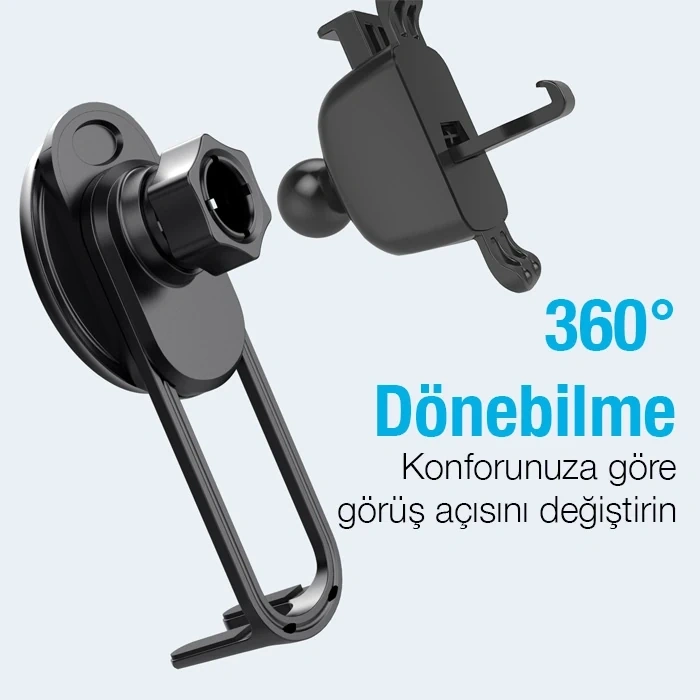 VipMarketim ALLY LE-11B MagSafe Araç İçi Havalandırma Telefon Tutucu-(5775)