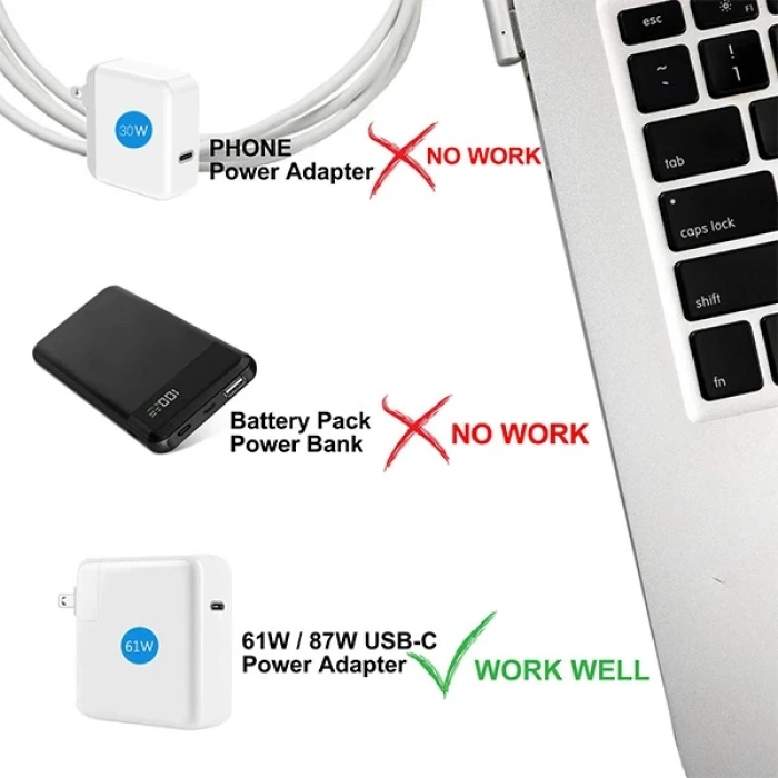 VipMarketim Ally Macbook Retina Pro 45W 60W 85W Usb C To Manyetik Şarj Kablosu Ltipi-(5775)