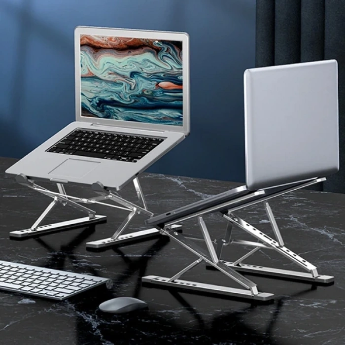 VipMarketim ALLY MC N8 Metal Yüksek Macbook Notebook Ayarlanabilir Katlanabilir Stand-(5775)
