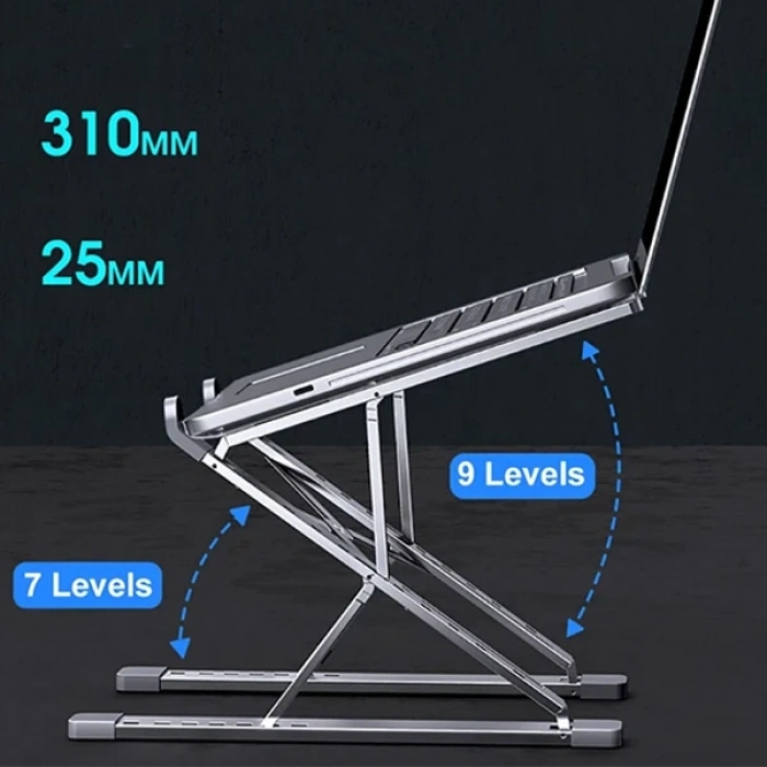 VipMarketim ALLY MC N8 Metal Yüksek Macbook Notebook Ayarlanabilir Katlanabilir Stand-(5775)