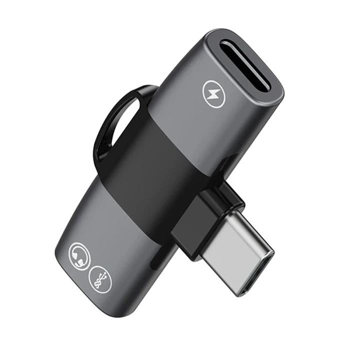 VipMarketim ALLY Mini 2in1 Type-c to Type-c Kulaklık + şarj Adaptöru-(5775)