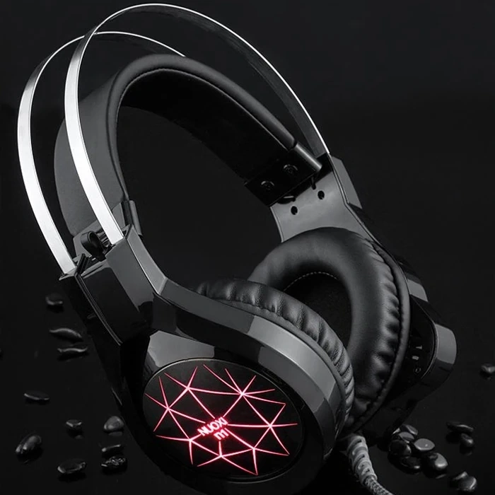 VipMarketim ALLY N1 RGB Gaming Kulaküstü Kablolu Oyuncu Kulaklığı Gürültü Engelleyici Kulaklık-(5775)