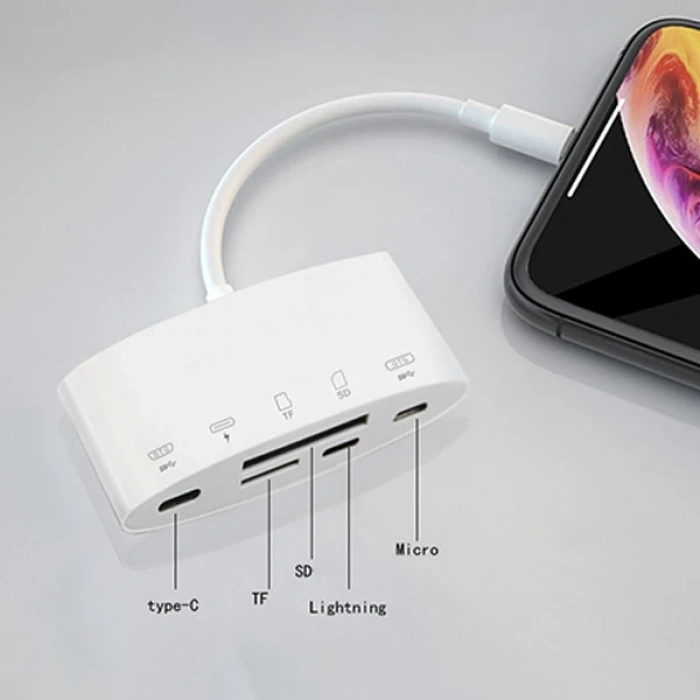 VipMarketim Ally NK-1040+Plus İPhone Lightning To SD/TF Card Usb Kamera Adaptörü-(5775)